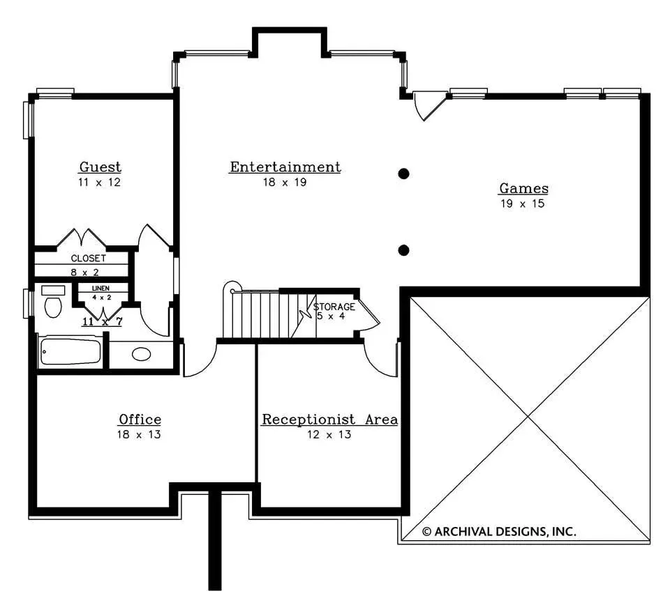 Spacious 5-Bedroom, 4-Bath Home Plan with Walkout Basement