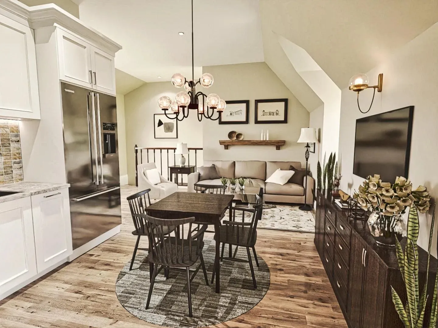 Spacious Garage with Ample Storage and Modern Design