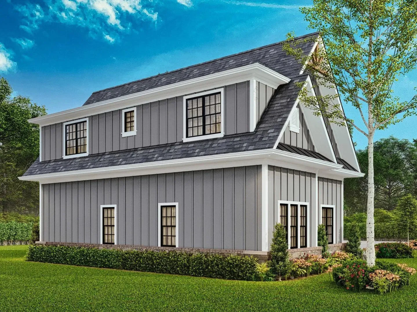 Spacious Garage with Ample Storage and Modern Design