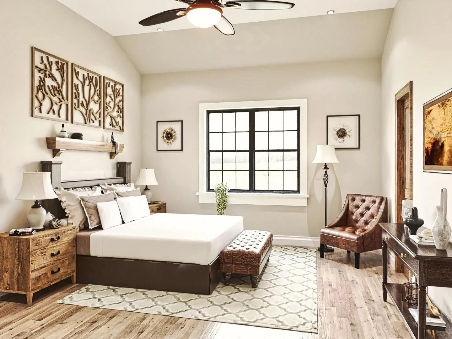 Spacious Garage with Ample Storage and Modern Design
