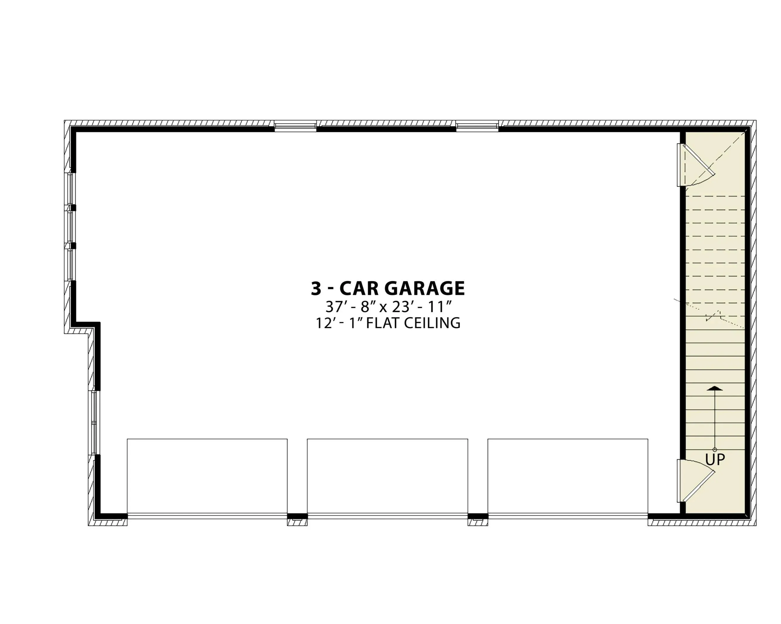 Spacious Garage with Ample Storage and Modern Design
