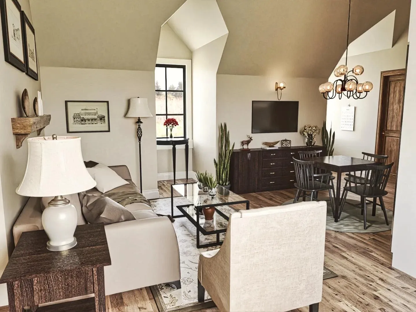 Spacious Garage with Ample Storage and Modern Design