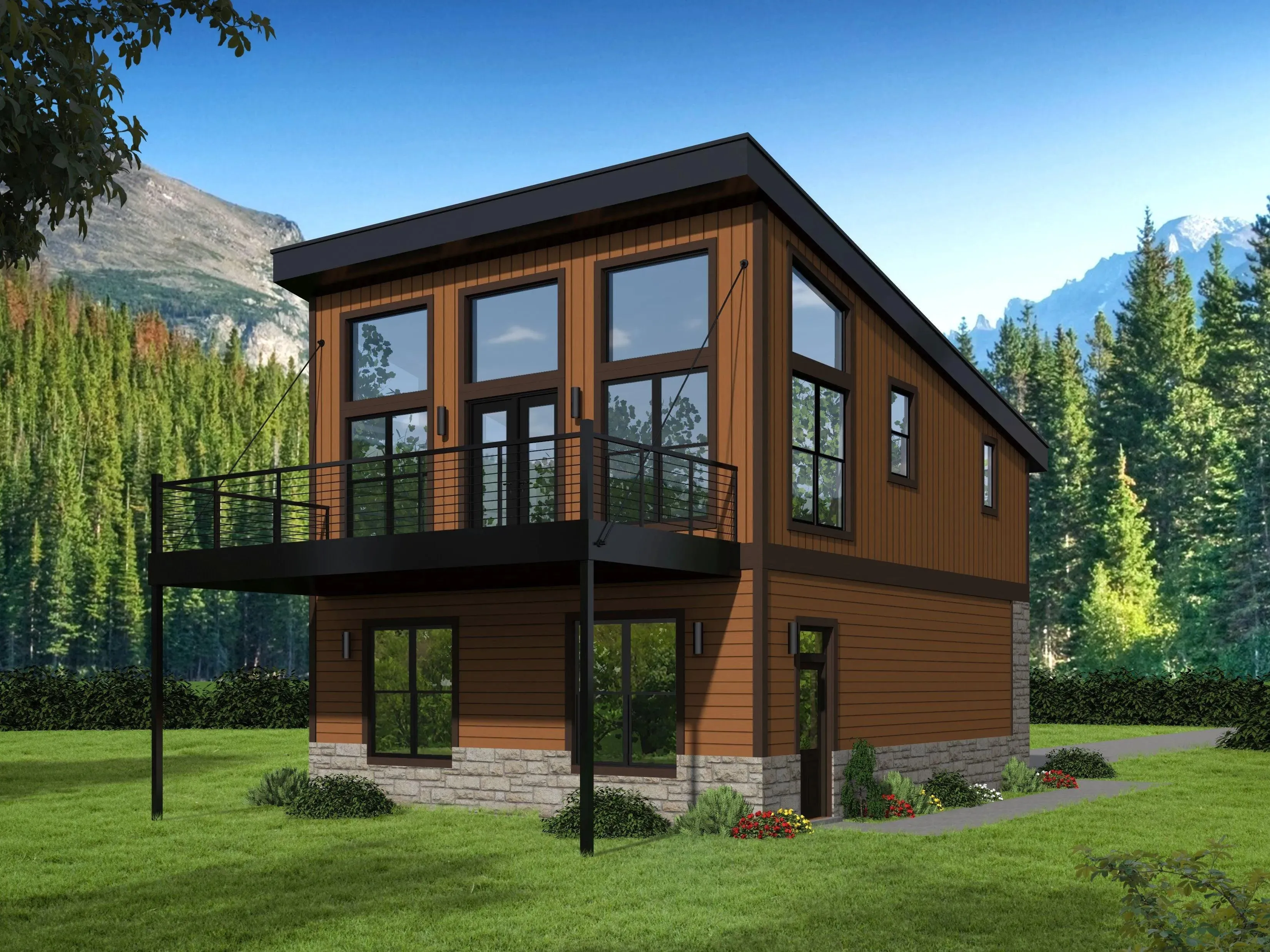 Stylish 1-Bedroom Garage Apartment with Loft and Balcony