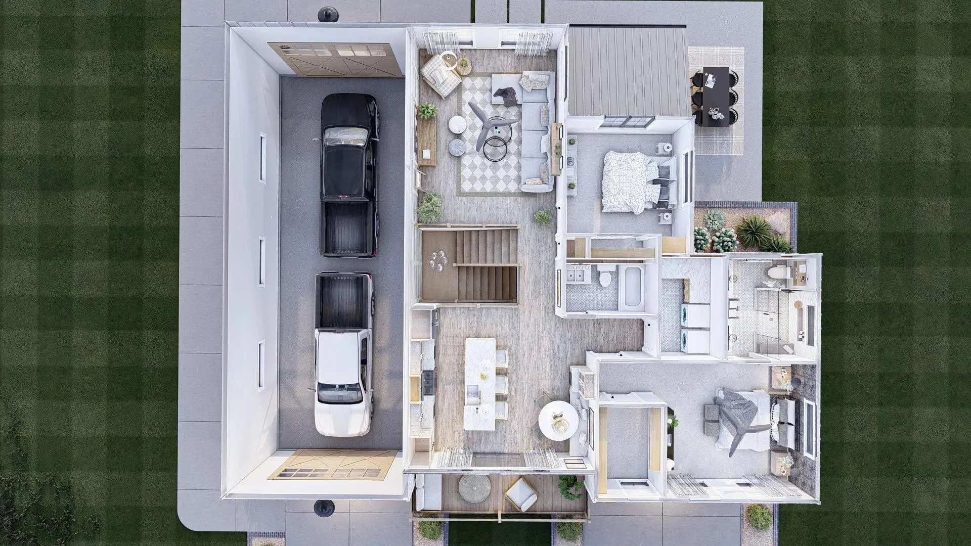 Stylish 2-Bedroom Home with Spacious Garage and Game Room