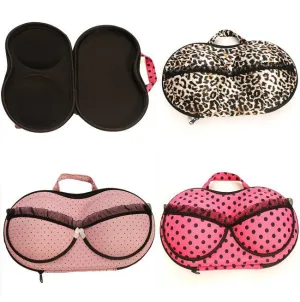 Stylish Portable Lingerie Storage Case Sexy Lady's Colorful Bra Chest Bag Underwear Organizer Travel Bag For Women