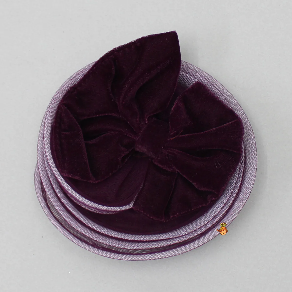 Stylish Sleeves Exquisite Wine Dress With Hair Clip