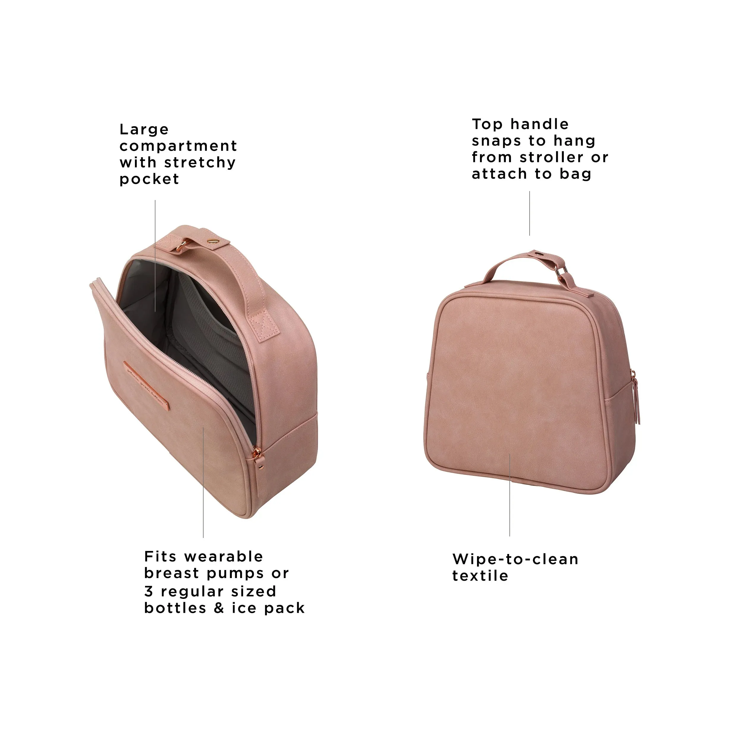 Tandem Bottle & Lunch Tote in Toffee Rose
