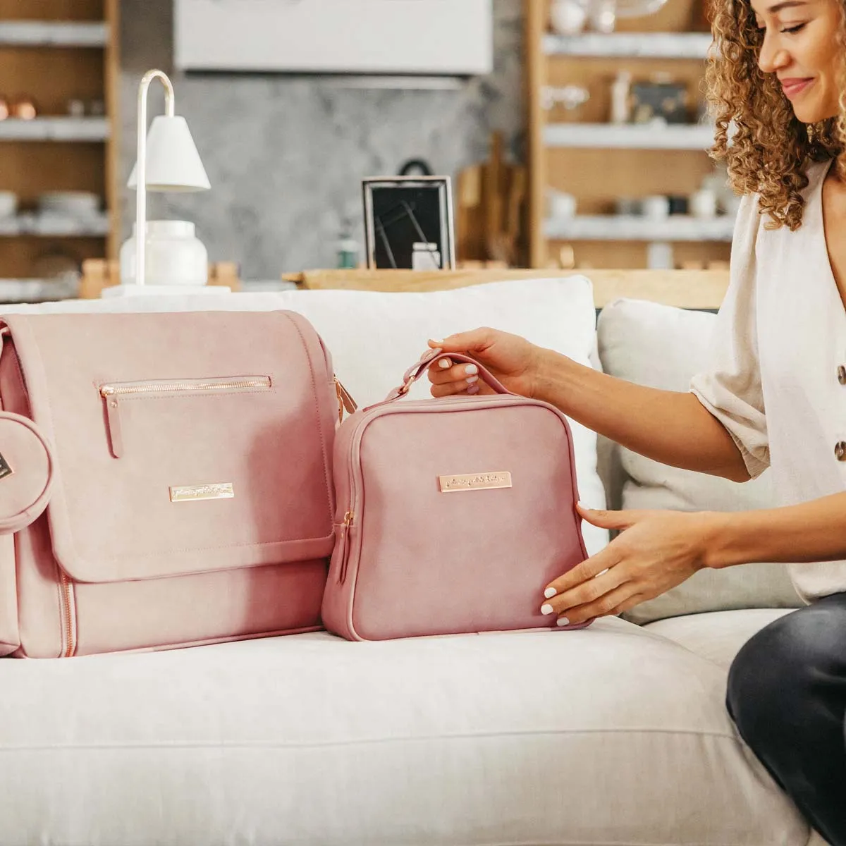 Tandem Bottle & Lunch Tote in Toffee Rose