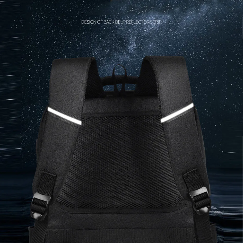 Teens Anti-theft Travel Backpack Large Capacity Business Commerical Bag with USB Charging Port