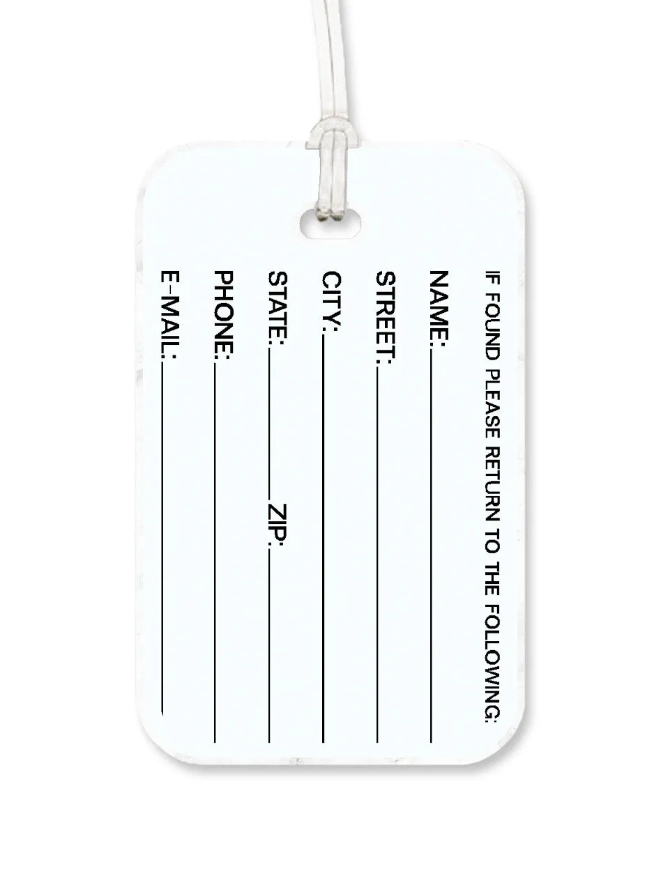 Texas Tech Double T Red Luggage Tag