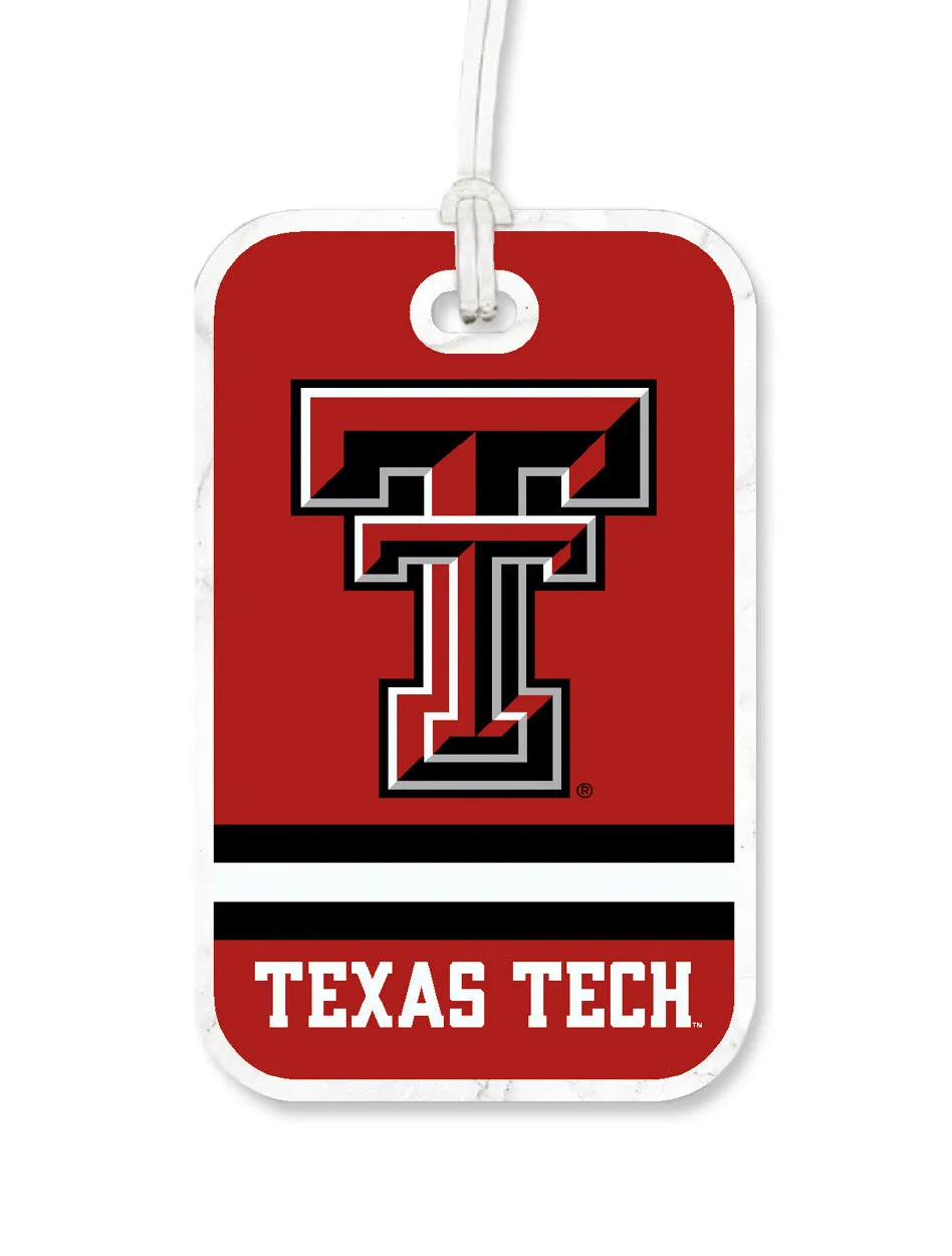 Texas Tech Double T Red Luggage Tag