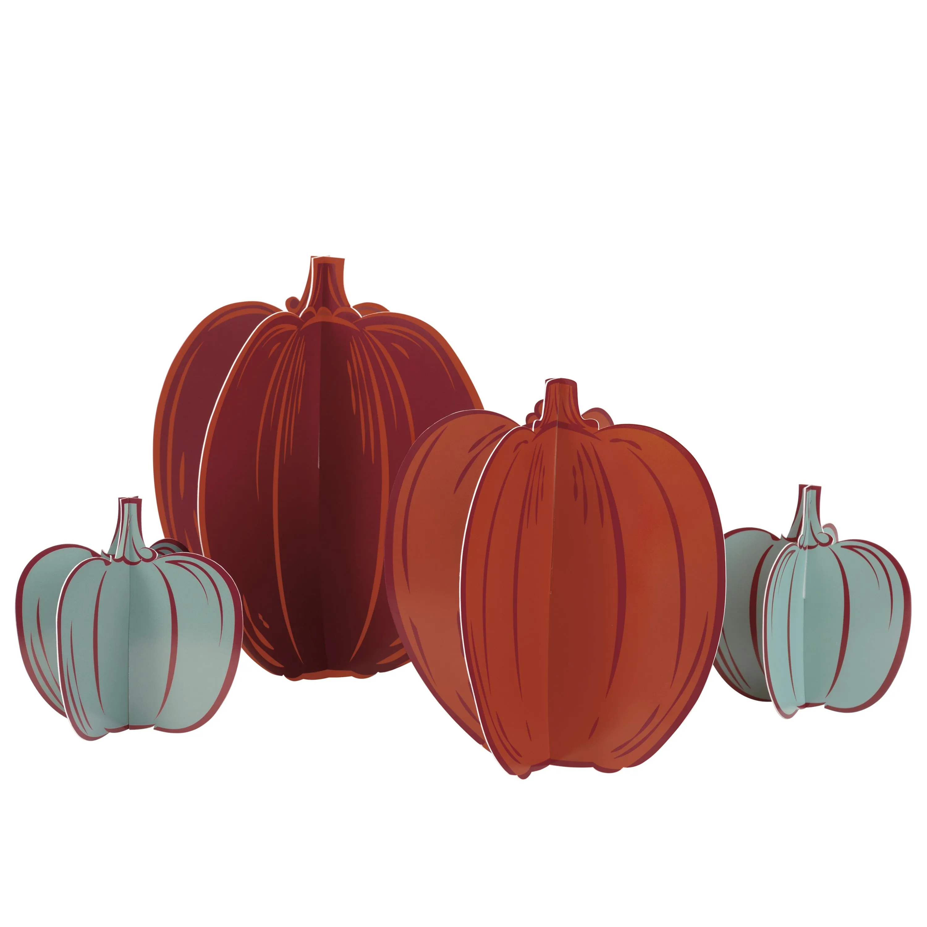 Thanksgiving Elegant Pumpkin Centerpieces | 4 ct
