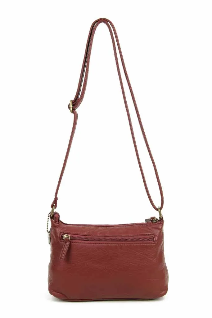 The Bethany Crossbody - Burgundy