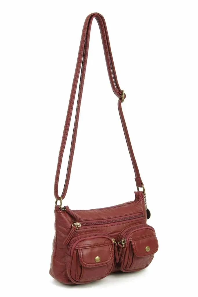 The Bethany Crossbody - Burgundy