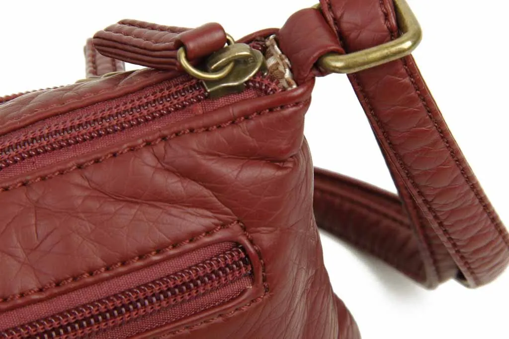 The Bethany Crossbody - Burgundy