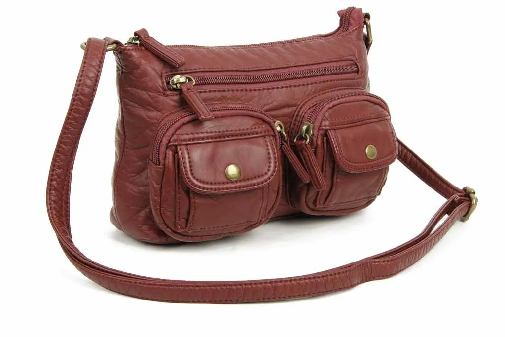 The Bethany Crossbody - Burgundy