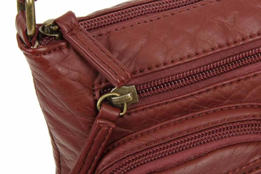 The Bethany Crossbody - Burgundy