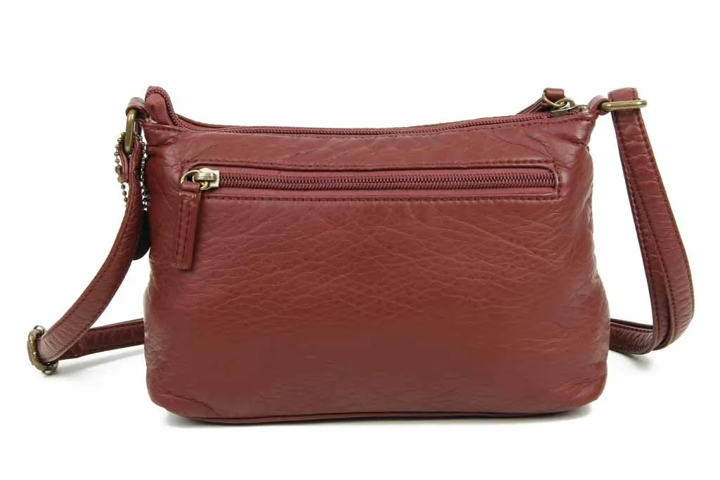 The Bethany Crossbody - Burgundy