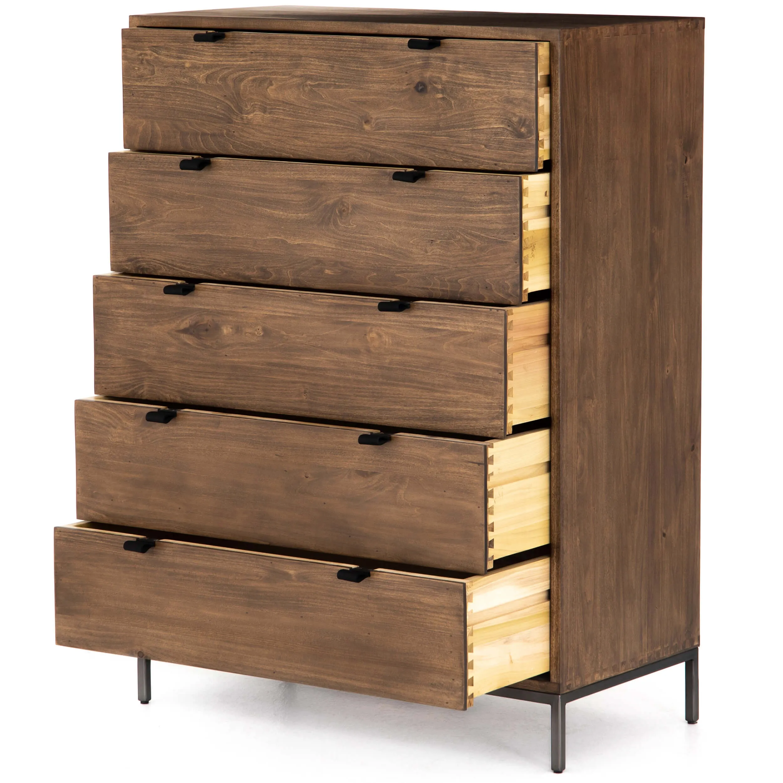 Trey 5 Drawer Dresser, Auburn