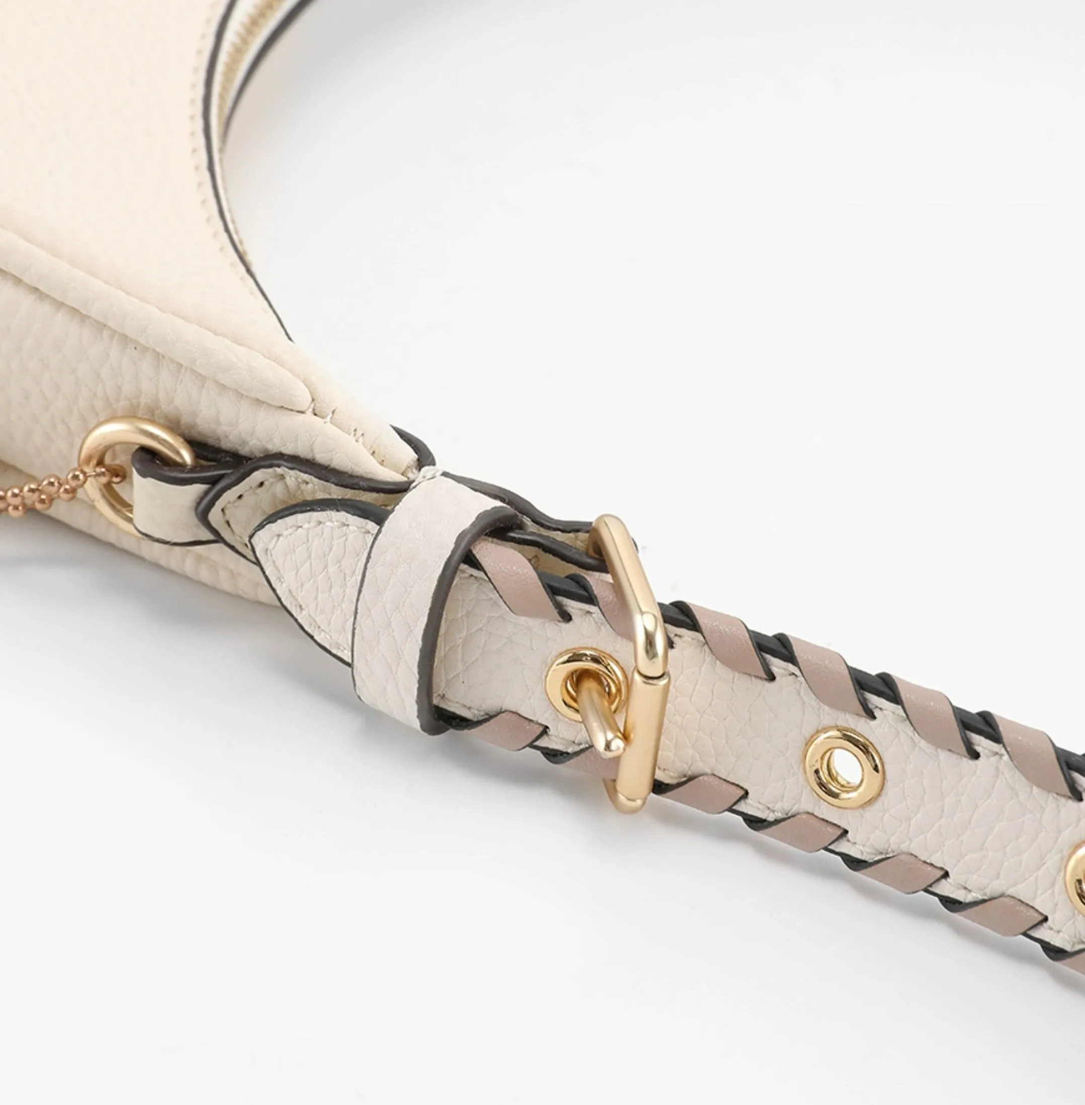 Underarm modification adjustable crossbody replacement strap for Luna Pebble Leather Shoulder Bag