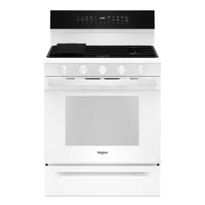 Whirlpool 30-inch Freestanding Gas Range with Air Fry Technology WFGS7530RW