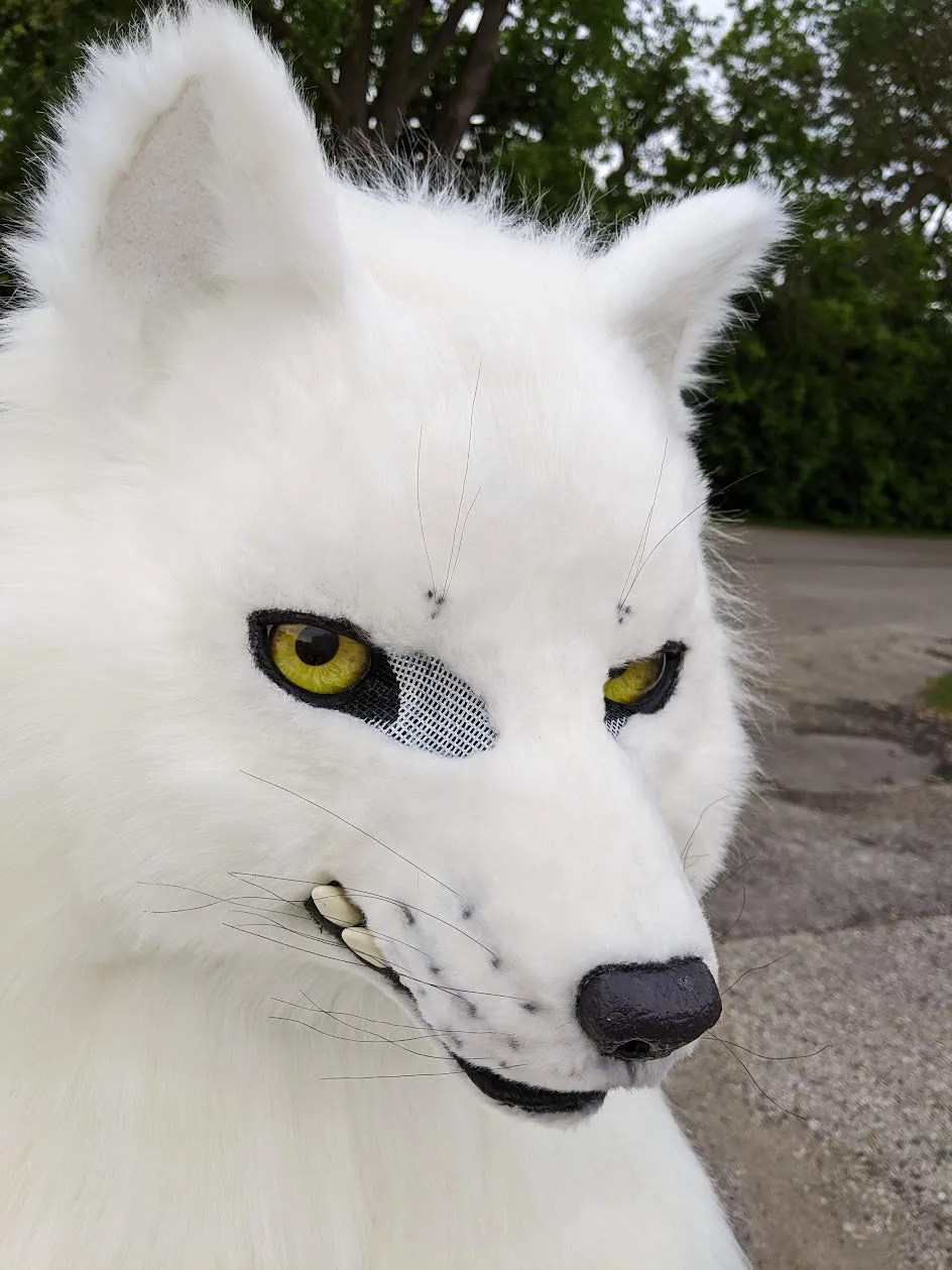 White Wolf (Fushi) Head, Hands, Tail.