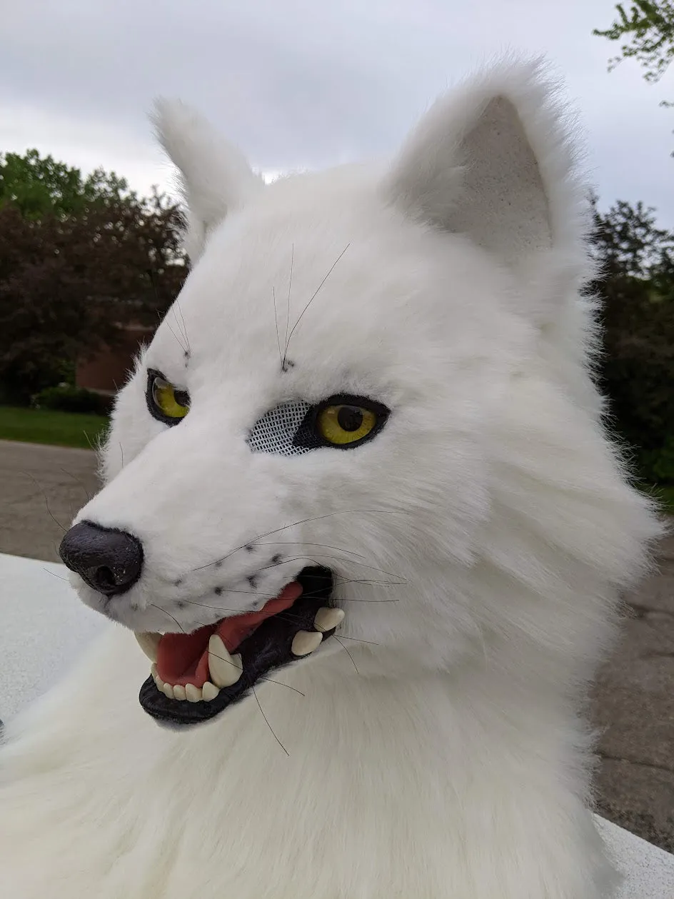 White Wolf (Fushi) Head, Hands, Tail.