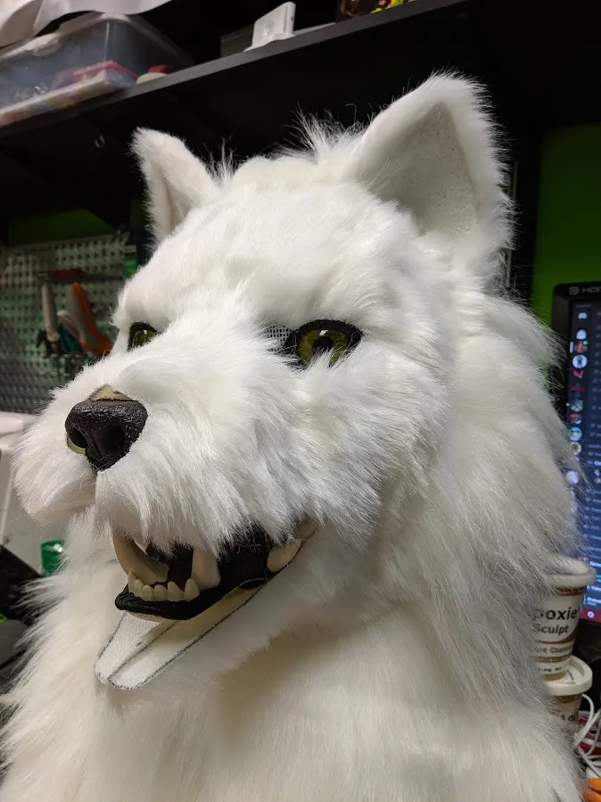 White Wolf (Fushi) Head, Hands, Tail.