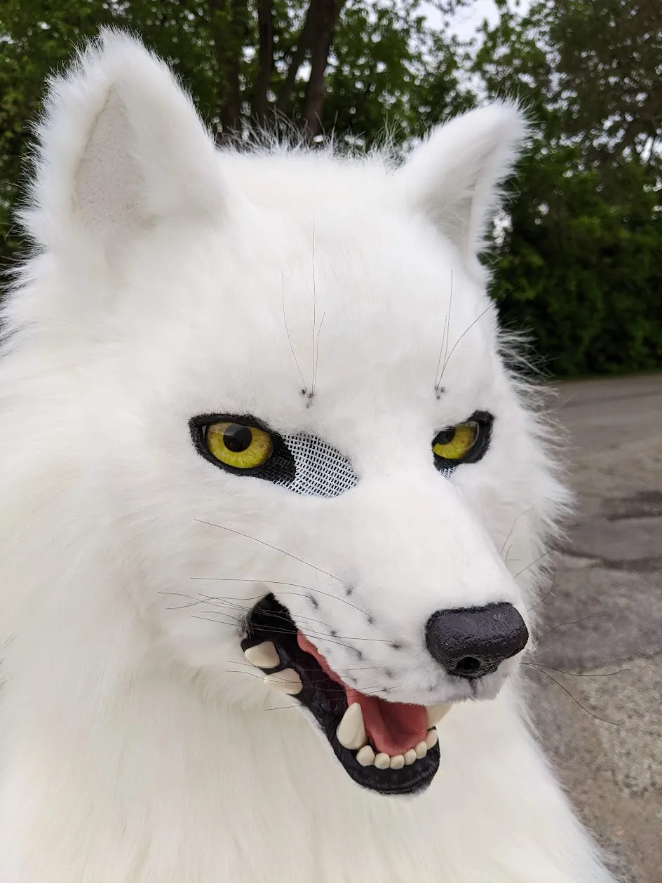 White Wolf (Fushi) Head, Hands, Tail.