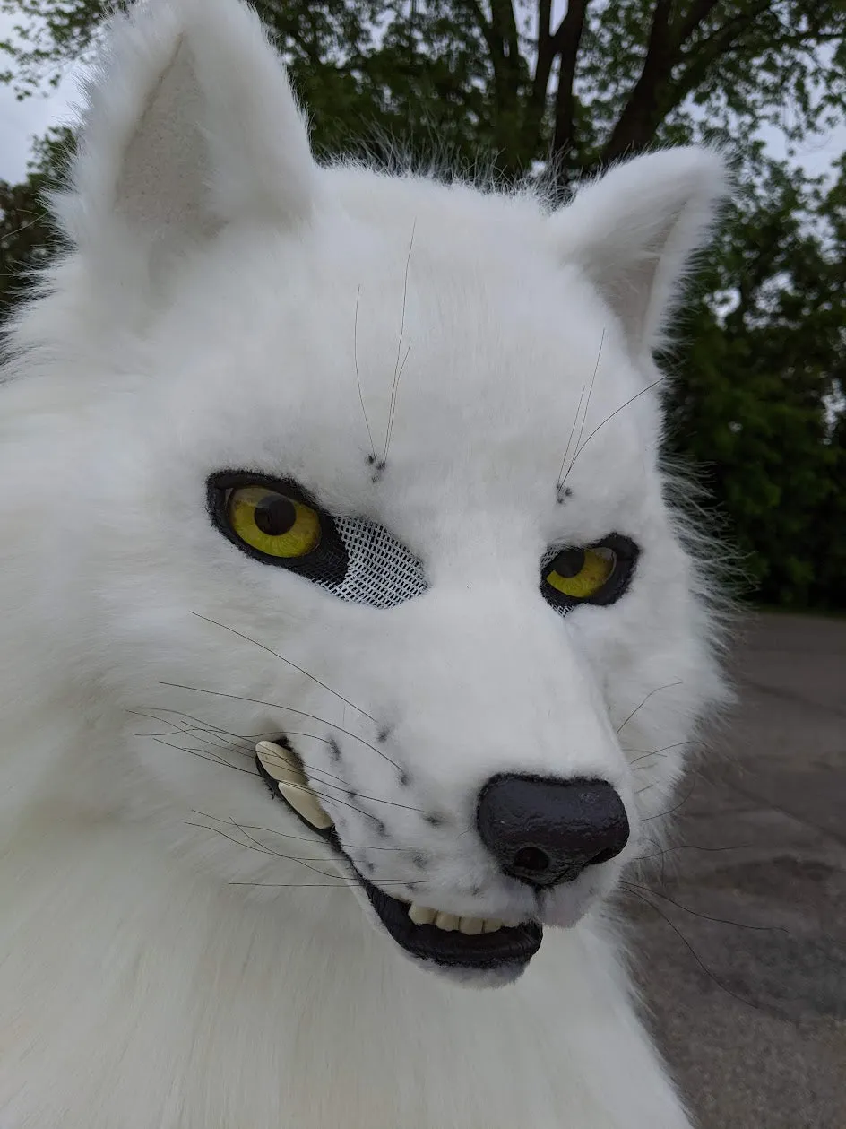 White Wolf (Fushi) Head, Hands, Tail.