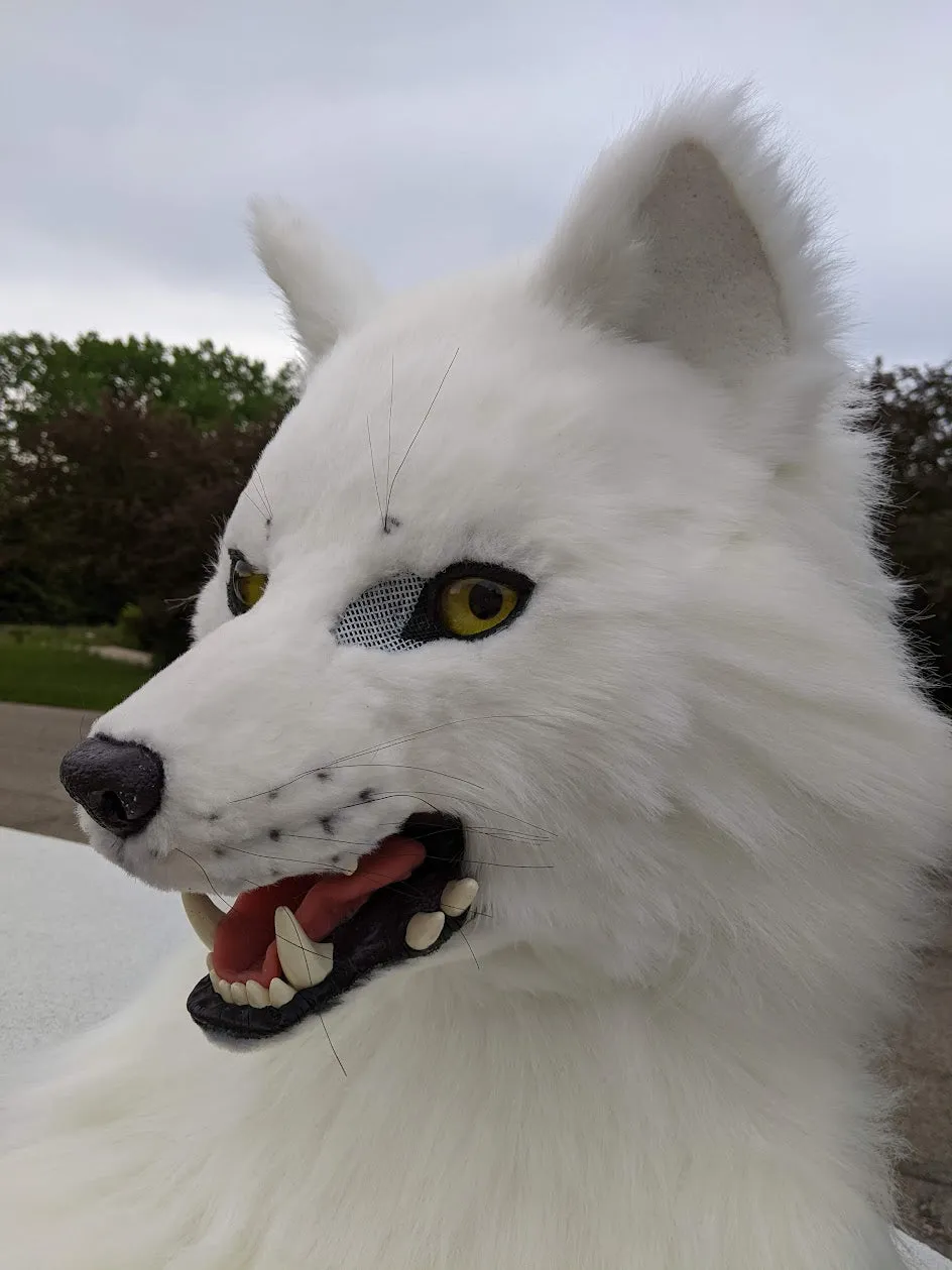White Wolf (Fushi) Head, Hands, Tail.