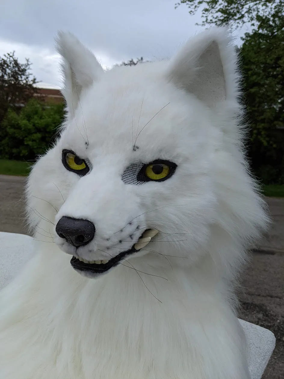 White Wolf (Fushi) Head, Hands, Tail.