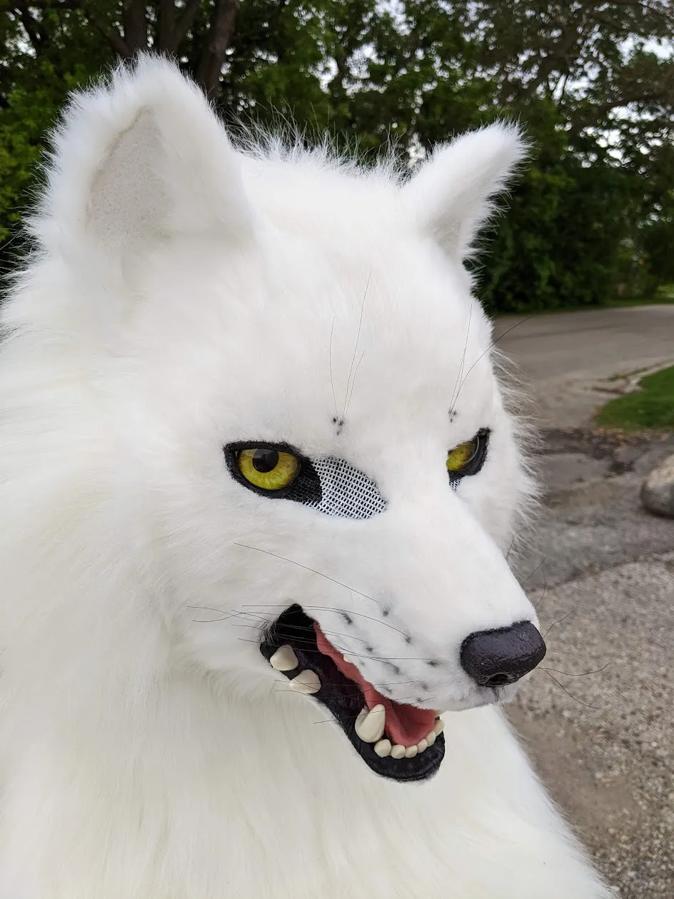 White Wolf (Fushi) Head, Hands, Tail.