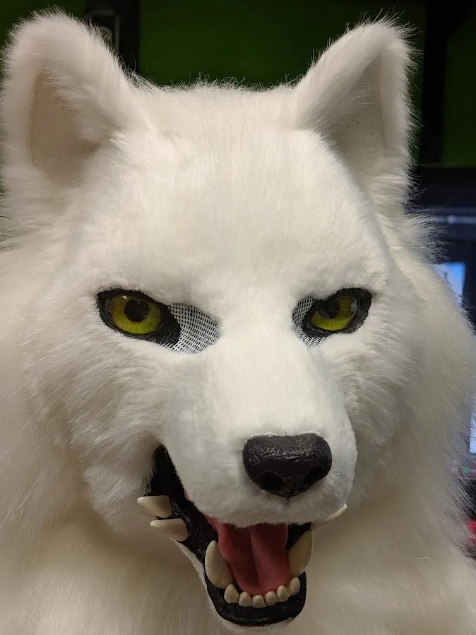 White Wolf (Fushi) Head, Hands, Tail.