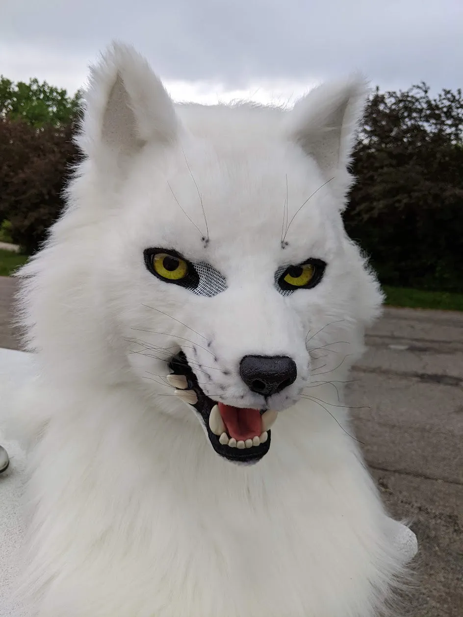 White Wolf (Fushi) Head, Hands, Tail.