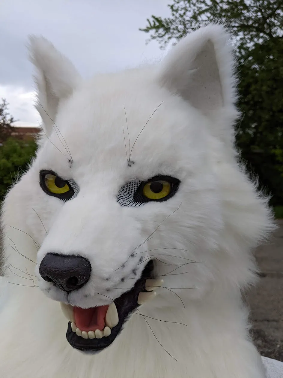 White Wolf (Fushi) Head, Hands, Tail.