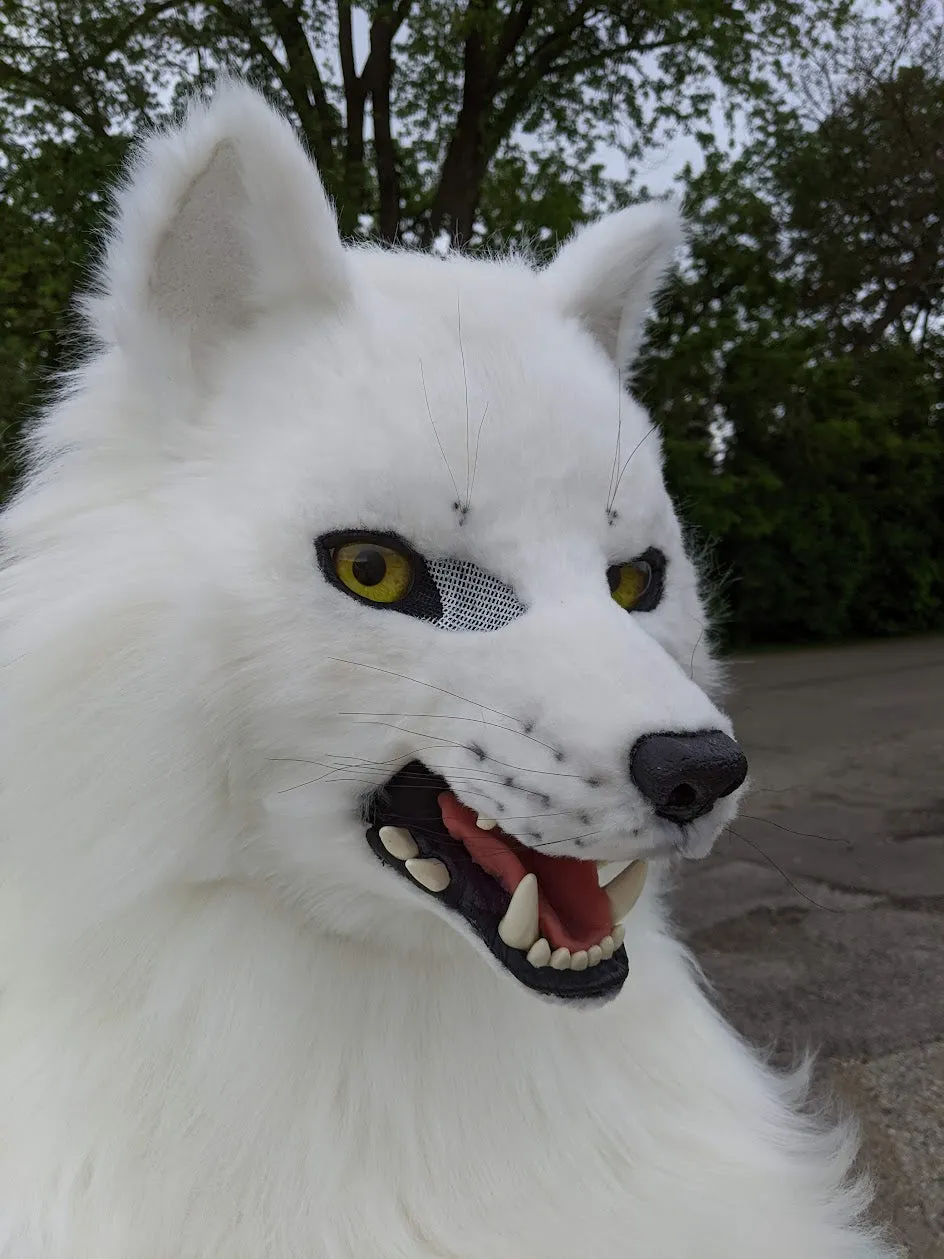 White Wolf (Fushi) Head, Hands, Tail.