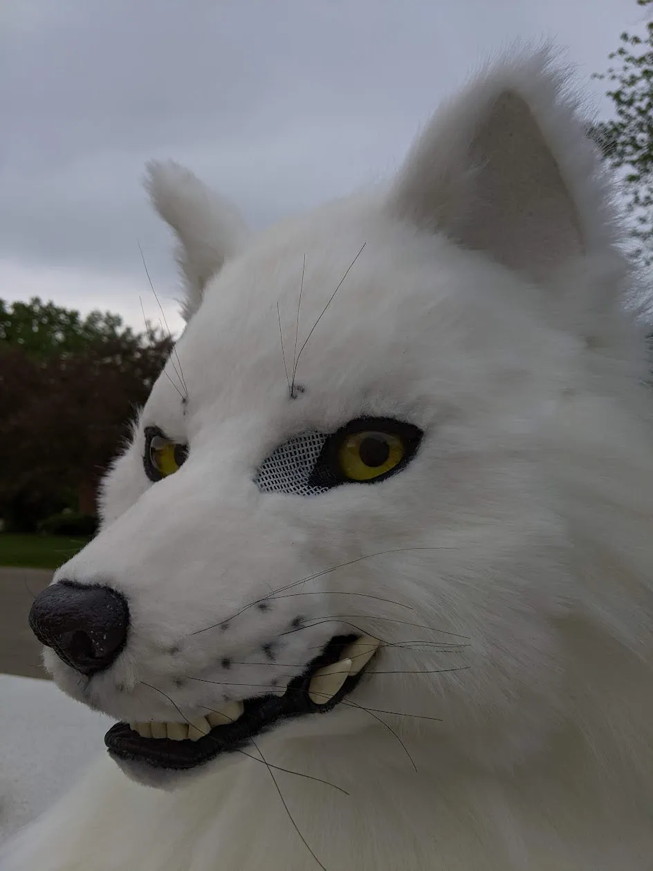White Wolf (Fushi) Head, Hands, Tail.