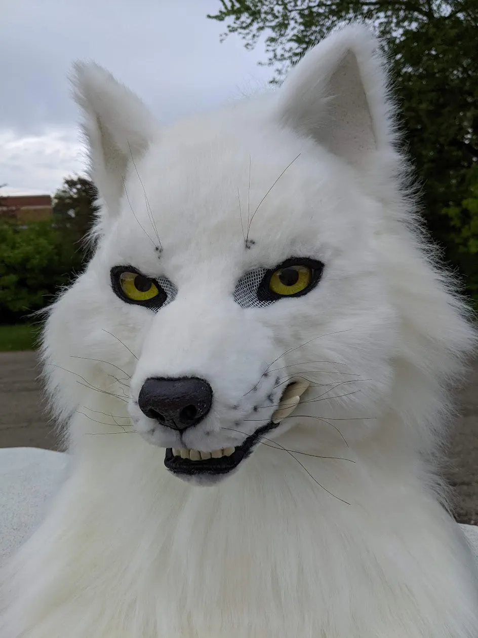 White Wolf (Fushi) Head, Hands, Tail.