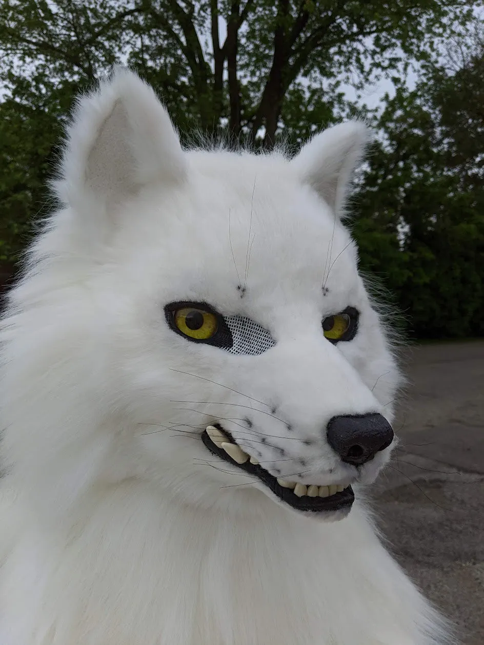 White Wolf (Fushi) Head, Hands, Tail.