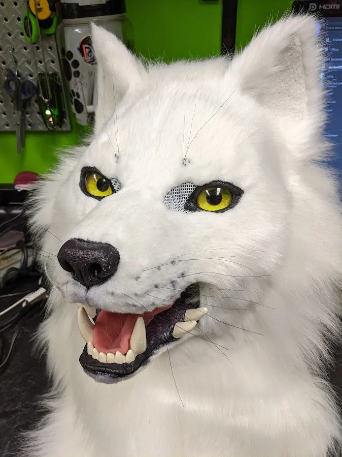 White Wolf (Fushi) Head, Hands, Tail.