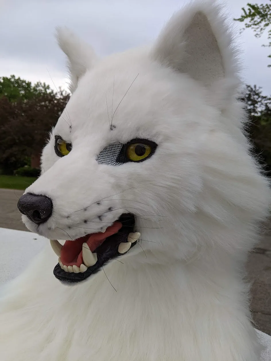 White Wolf (Fushi) Head, Hands, Tail.