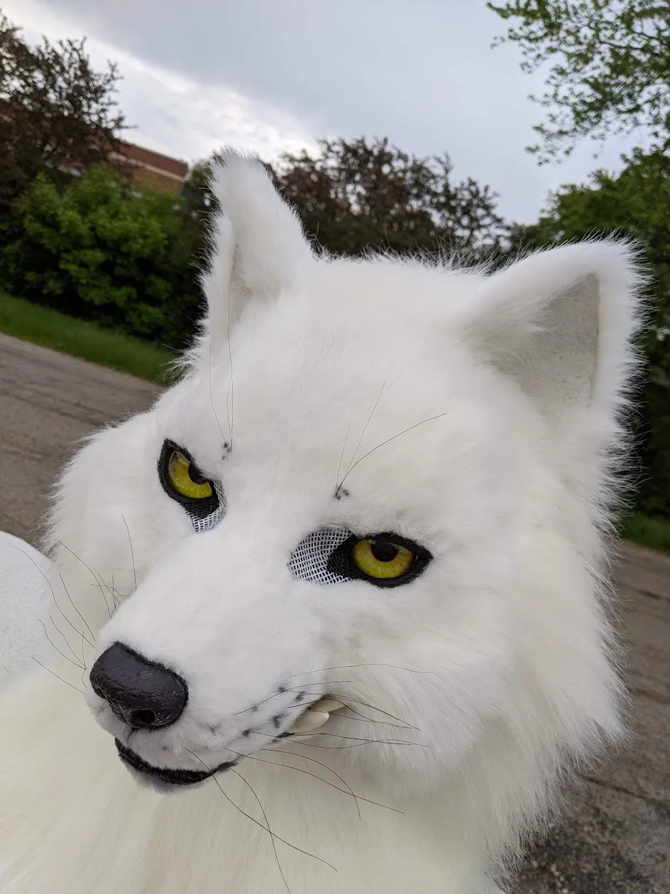 White Wolf (Fushi) Head, Hands, Tail.