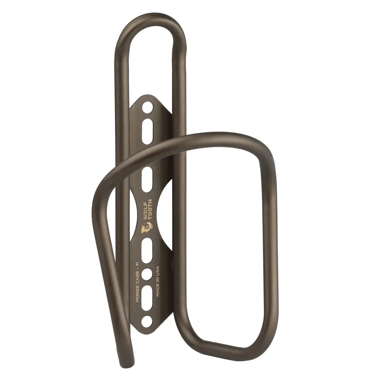 Wolf Tooth Morse Bottle Cage - Titanium