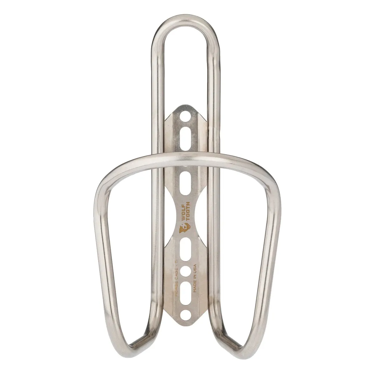 Wolf Tooth Morse Bottle Cage - Titanium