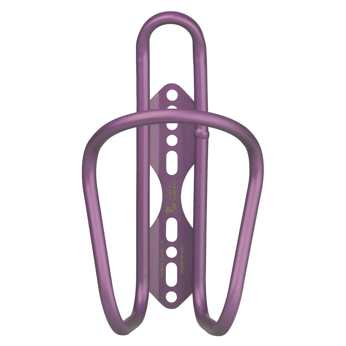 Wolf Tooth Morse Bottle Cage - Titanium