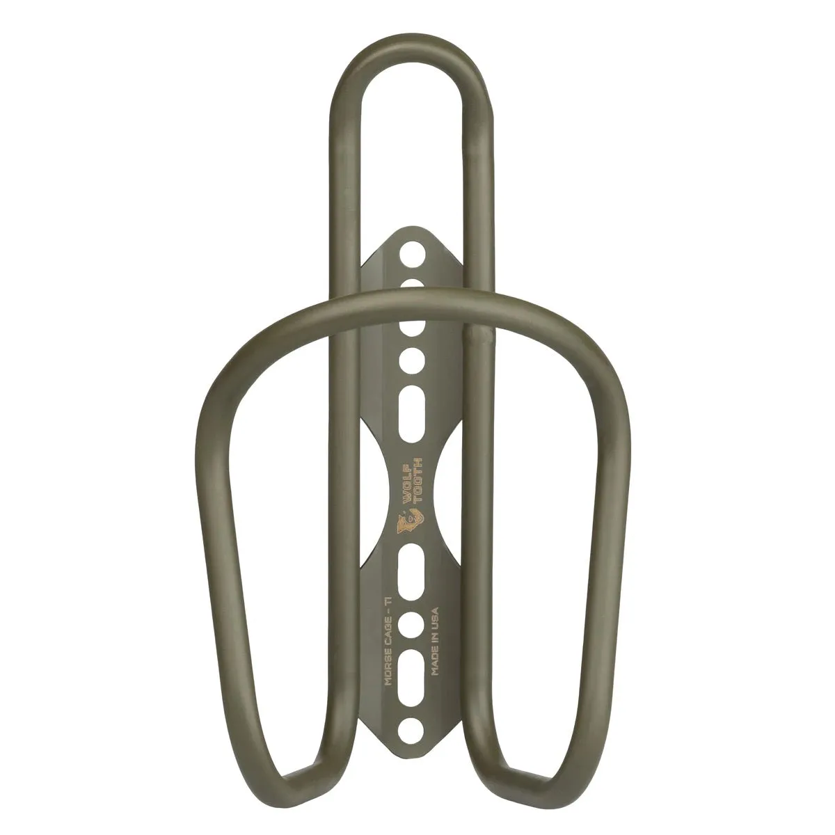 Wolf Tooth Morse Bottle Cage - Titanium