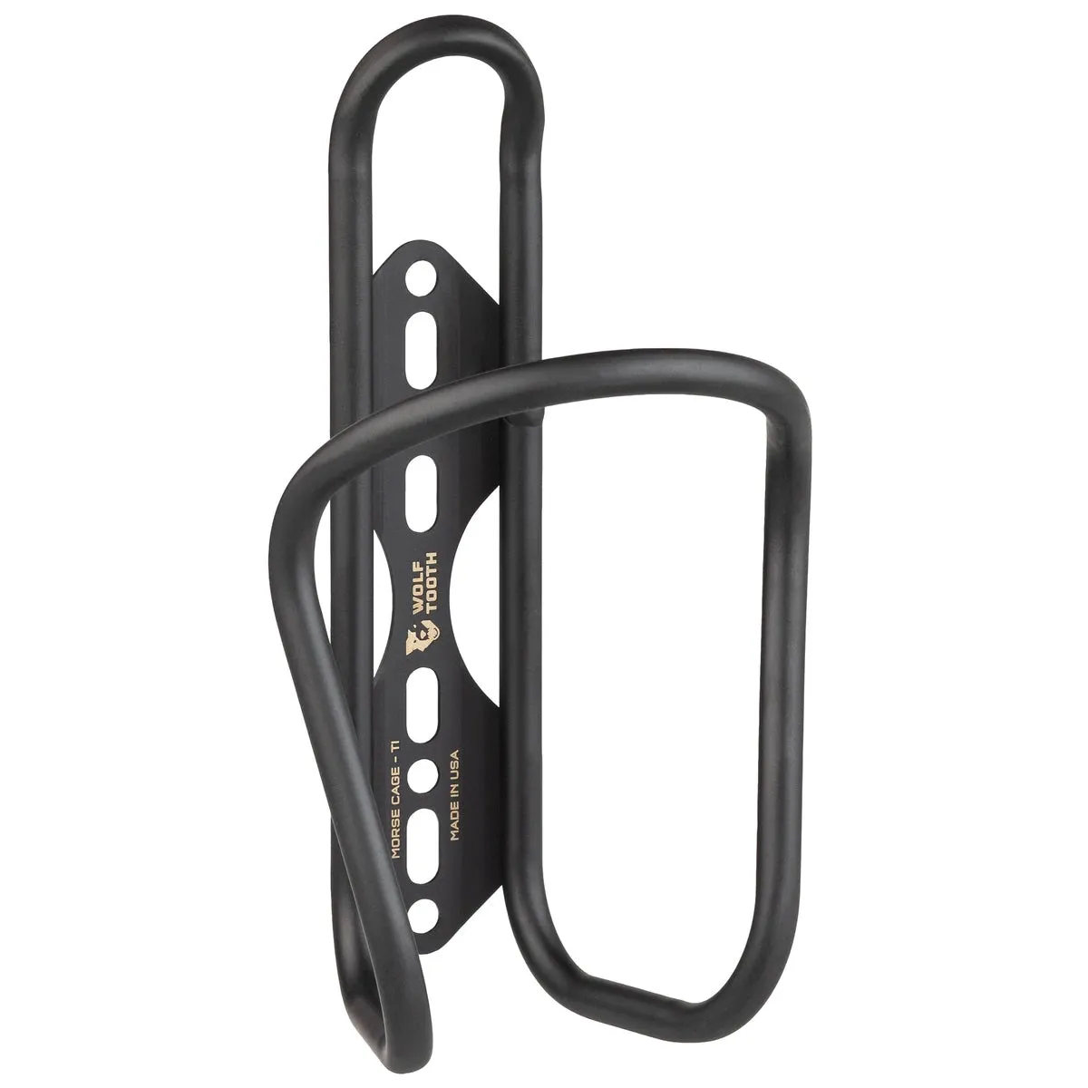 Wolf Tooth Morse Bottle Cage - Titanium