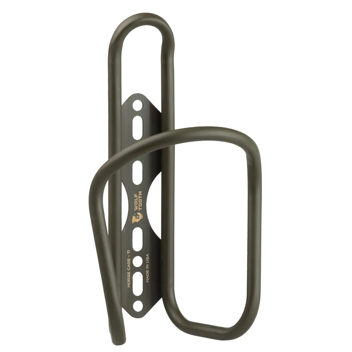 Wolf Tooth Morse Bottle Cage - Titanium