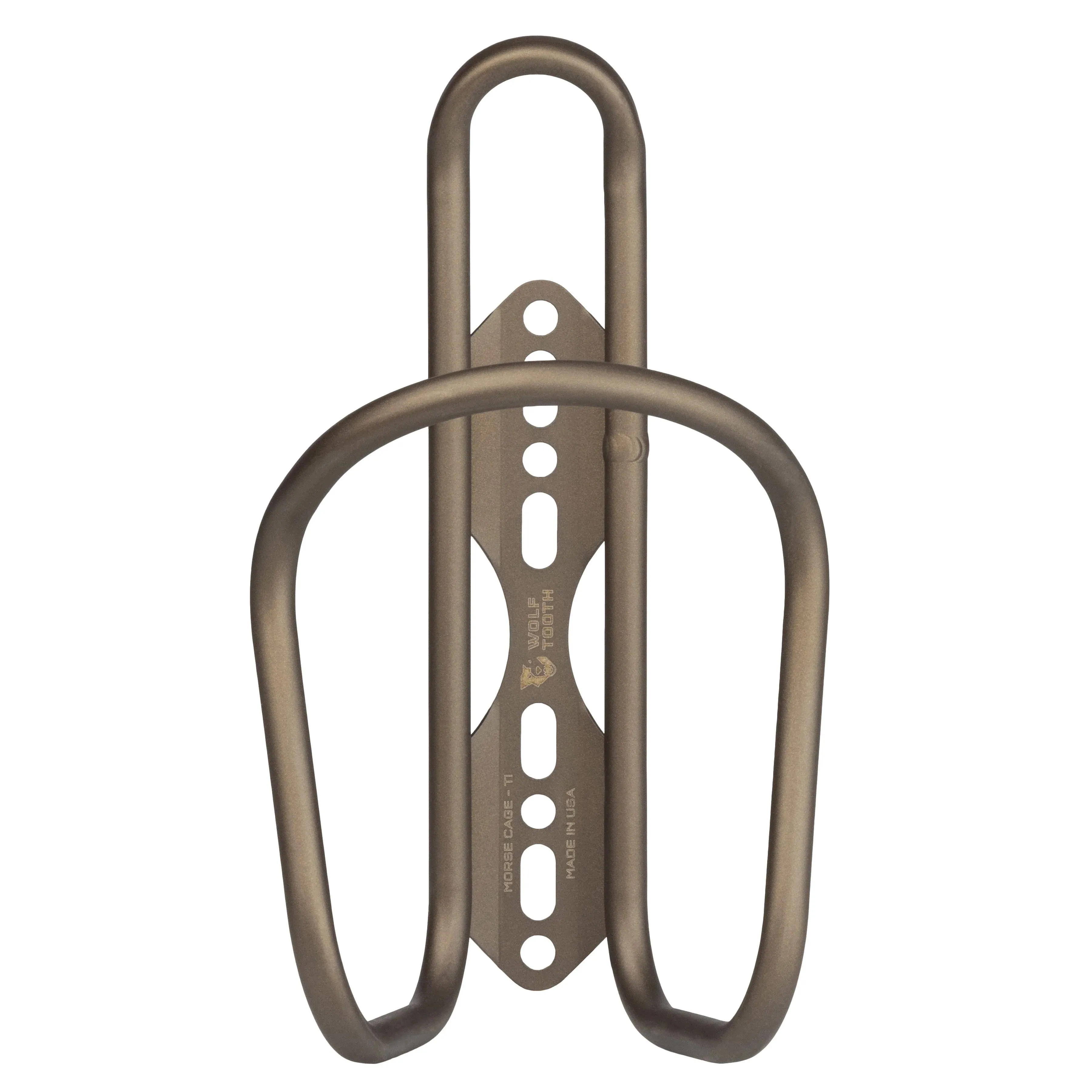 Wolf Tooth Morse Bottle Cage - Titanium